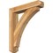 Ekena Millwork Thorton Craftsman Rough Sawn Bracket w/ Offset Brace, Western Red Cedar, 6"W x 30"D x 34"H BKT0604X30X34THR04RWR - alternate 1